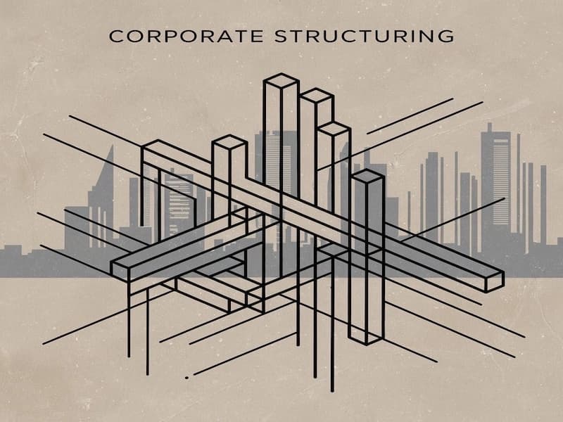 Illustration showing Corporate Structuring Corporate Structuring